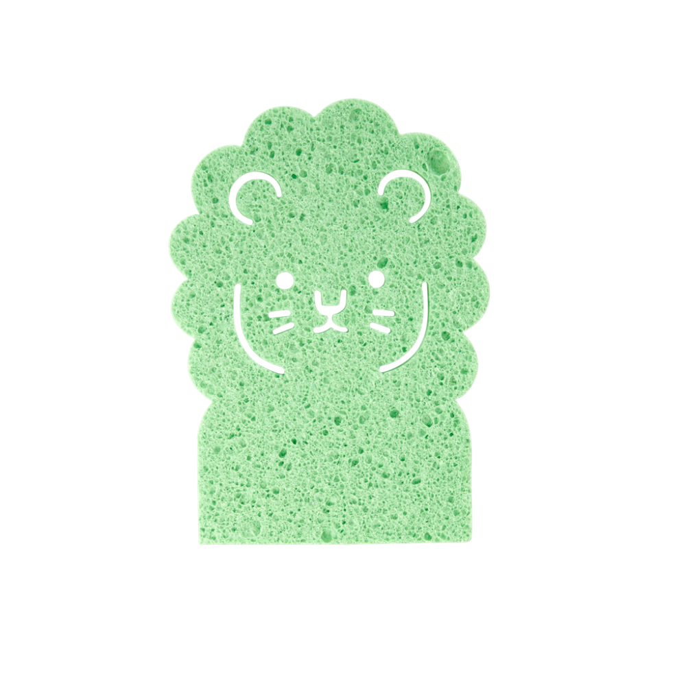 Lion Shaped Wood Pulp Cleaning Sponges By Rice DK